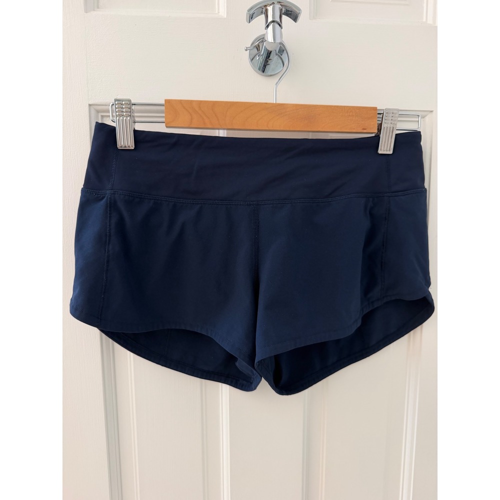 Lululemon Speed Up 2.5" Low Rise Running Short Navy Blue Size 4 Athletic